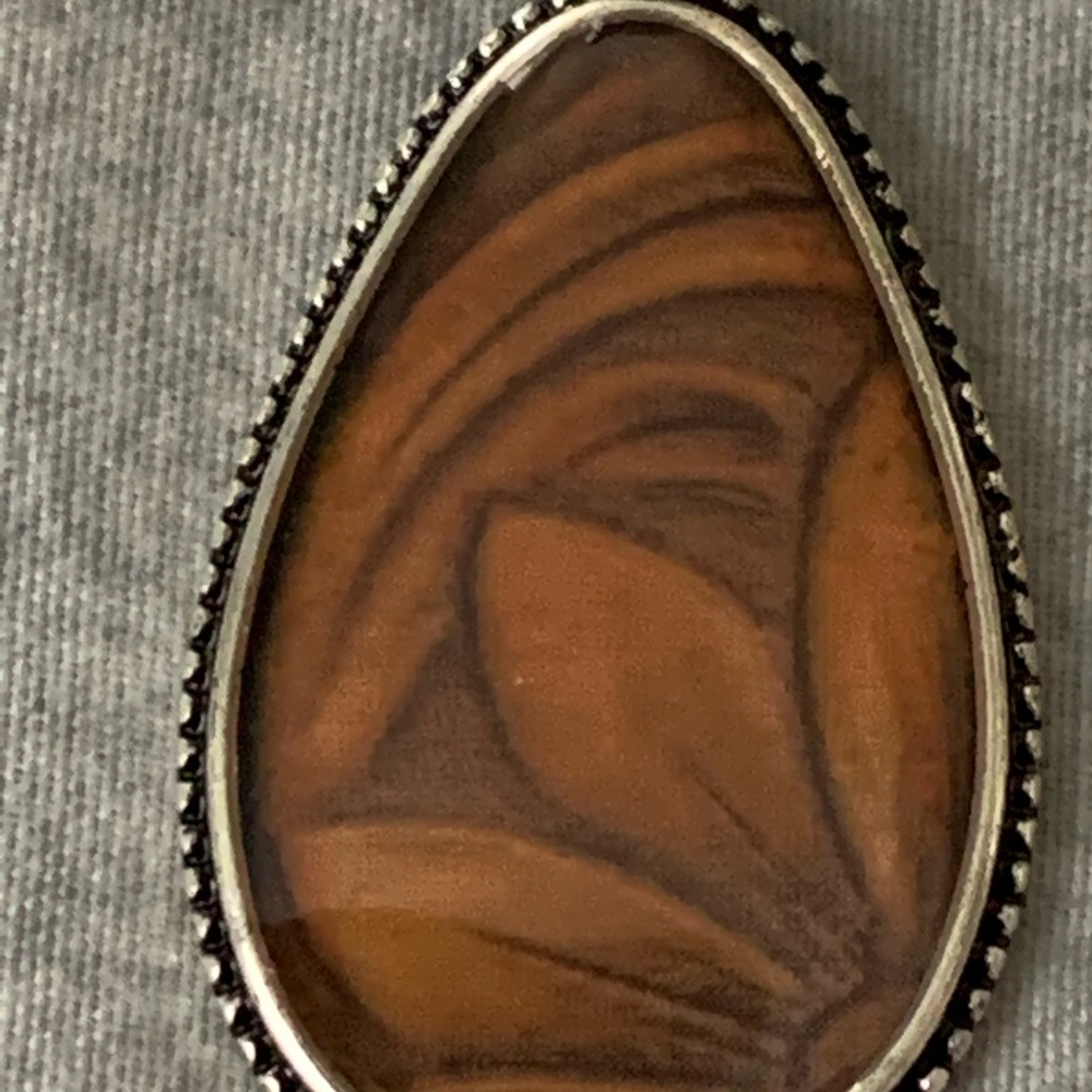 Pierced Western Turquoise Brown Earrings - Picture 3 of 3